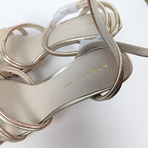 Koko + Palenki Multi Metallic Double Strap Odin Heels Size 7 - Picture 8 of 9